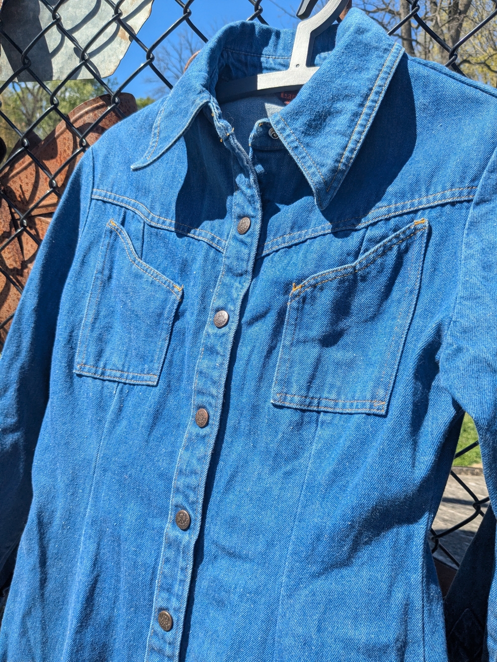 Vintage Blue Denim Dress